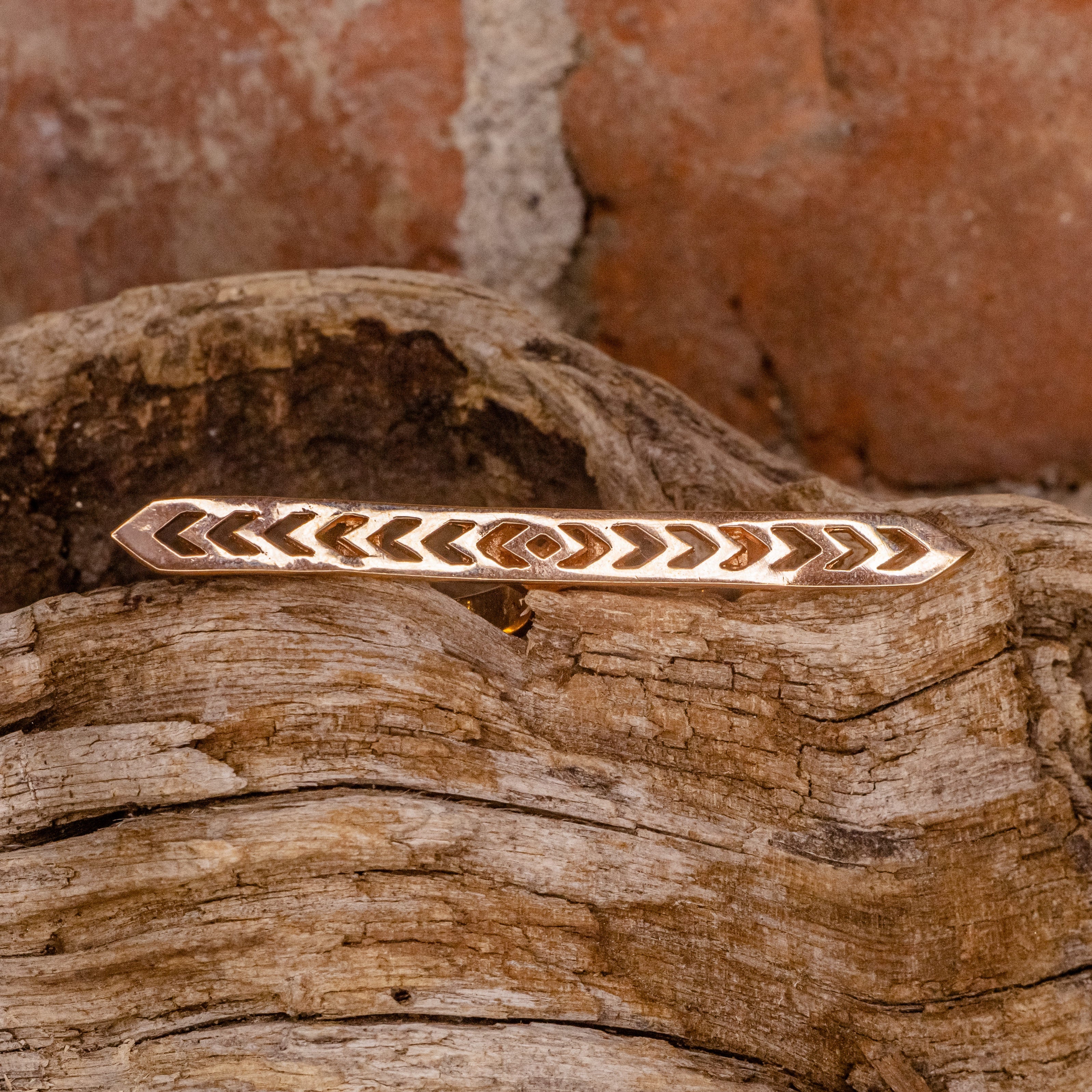 Marquesan Double Ring- Rose Gold Plated