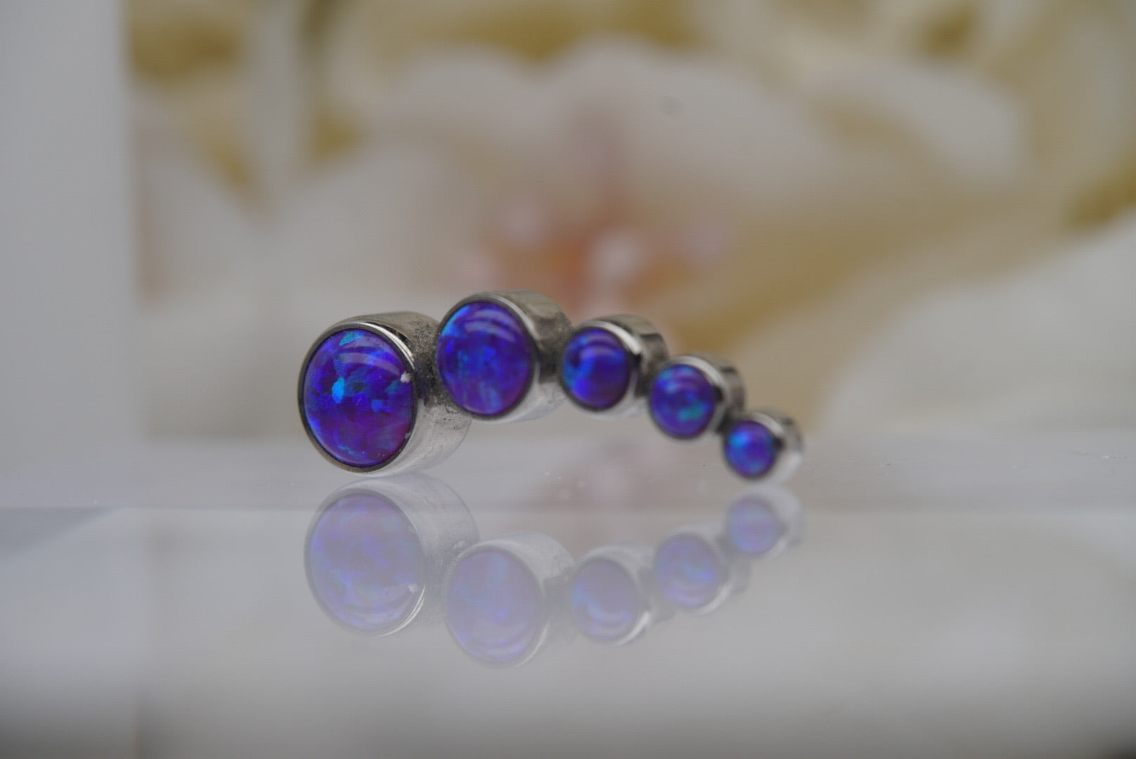 Bezel Prium-Large (Purple Opals)