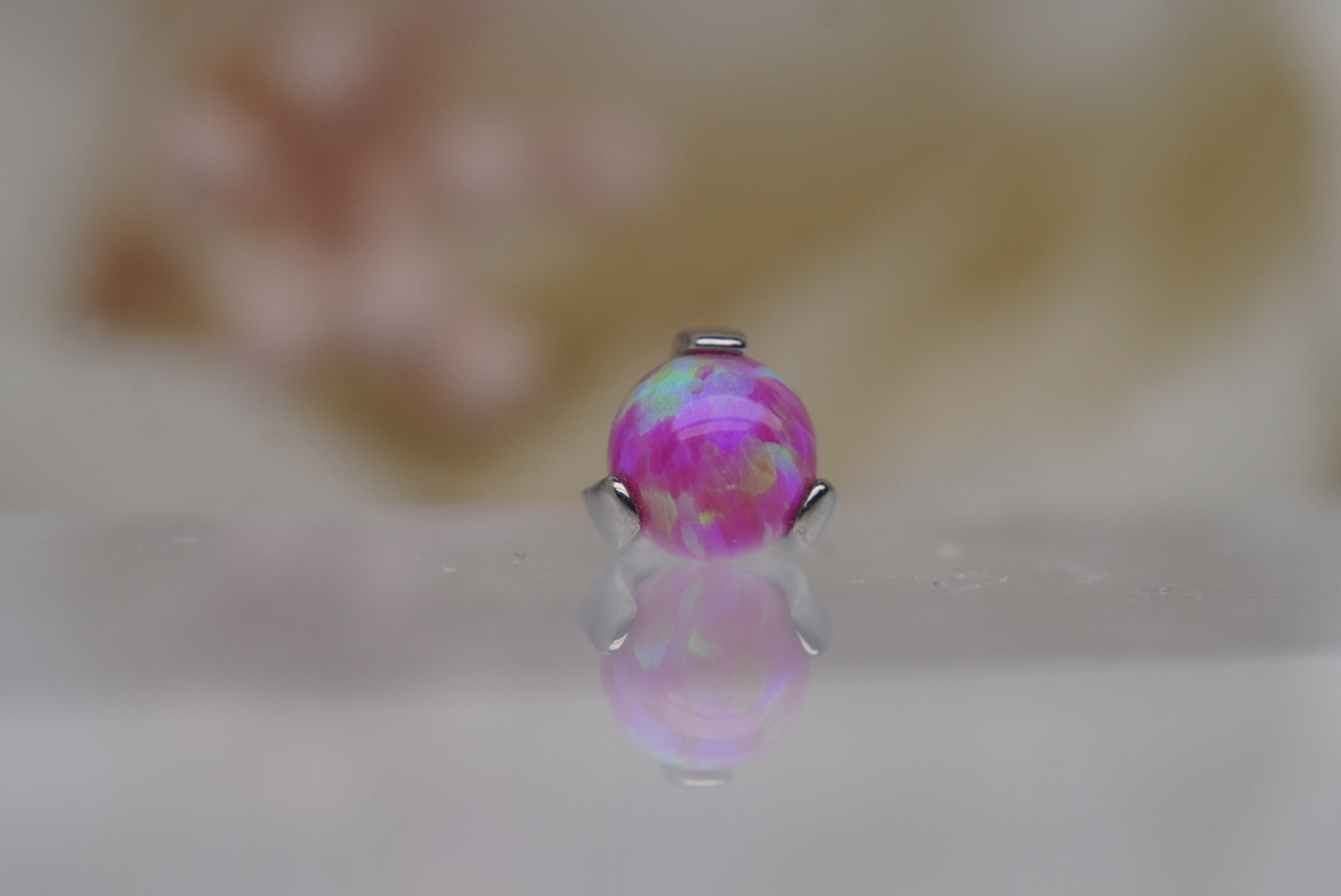 Magenta Opal Prong Setting- 12/14g