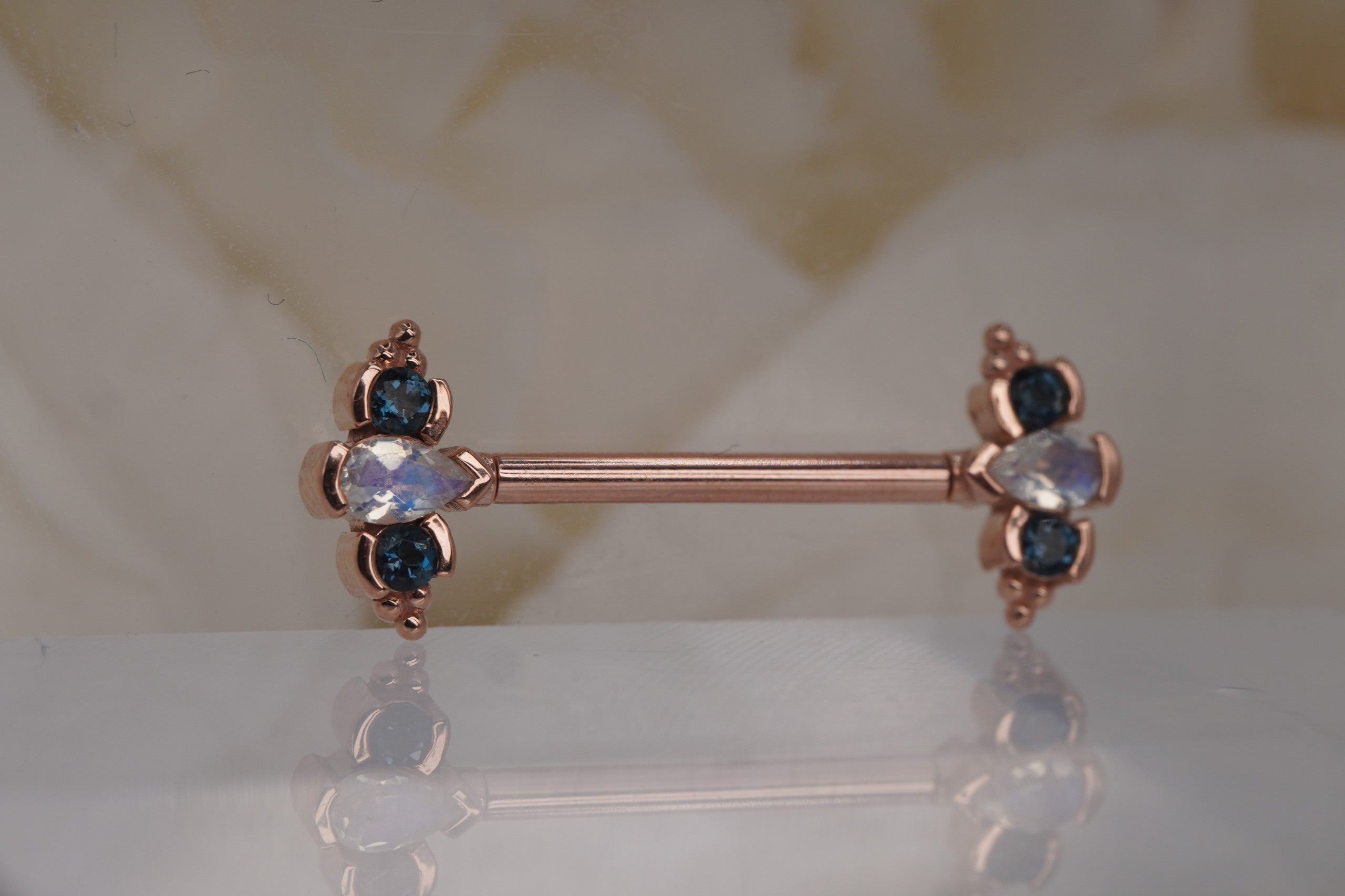 Mini Nikki Panaraya Barbells in Rose Gold