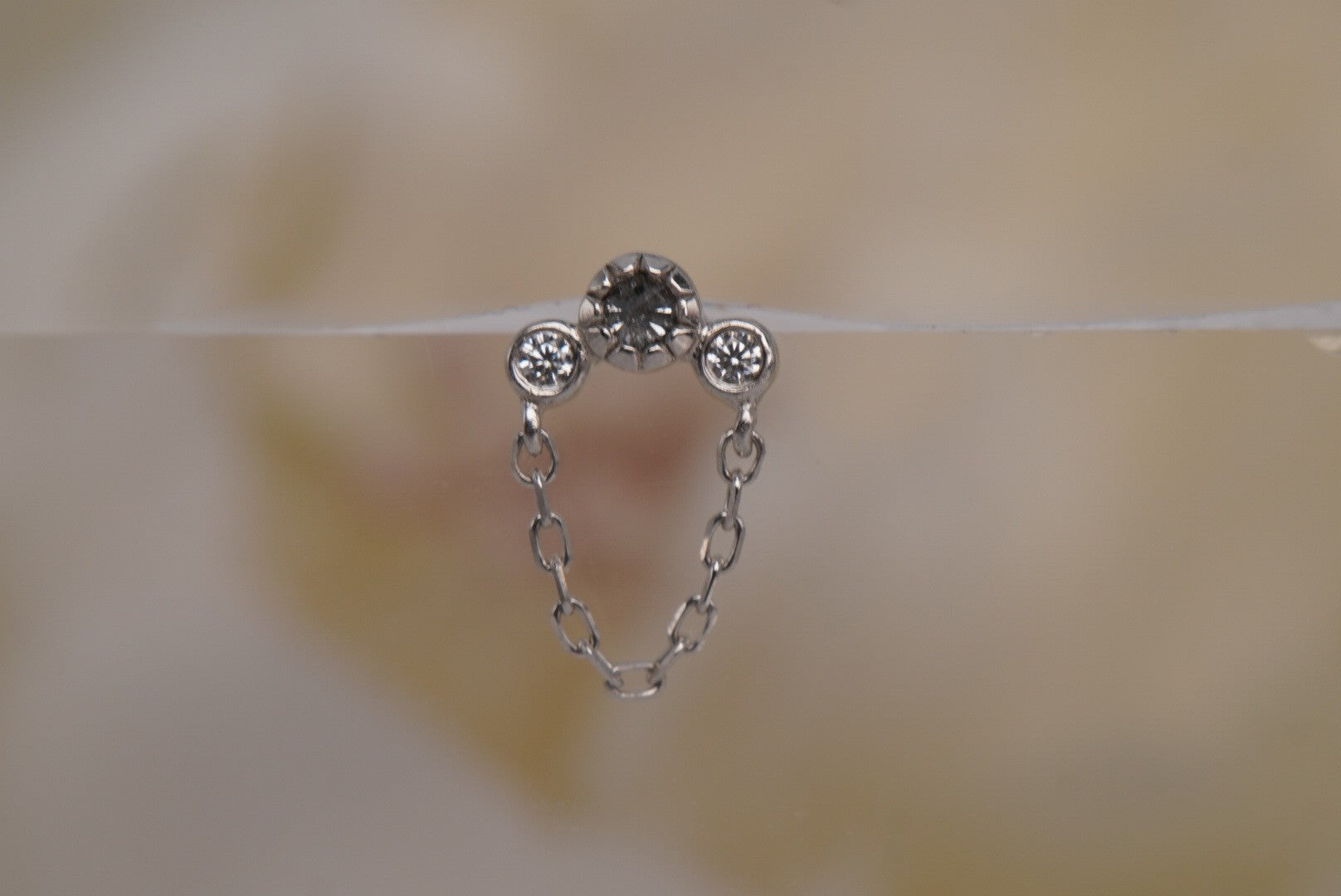 Halston- with Grey Diamonds & White Sapphires
