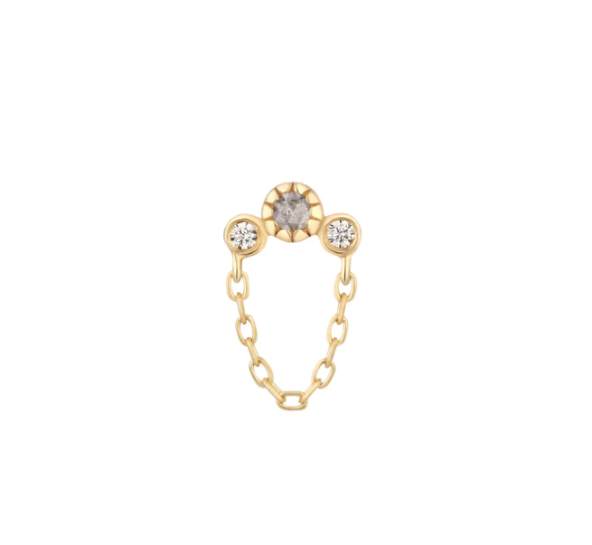 Halston- with Grey Diamonds & White Sapphires