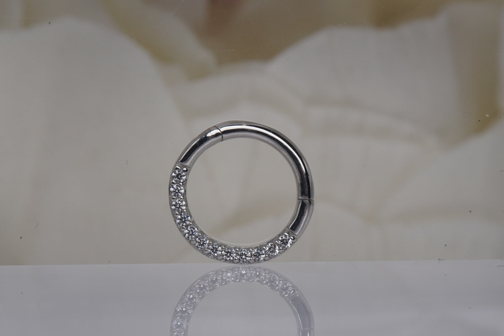 Dia Clicker with GENUINE DIAMONDS- 16g 5/16"