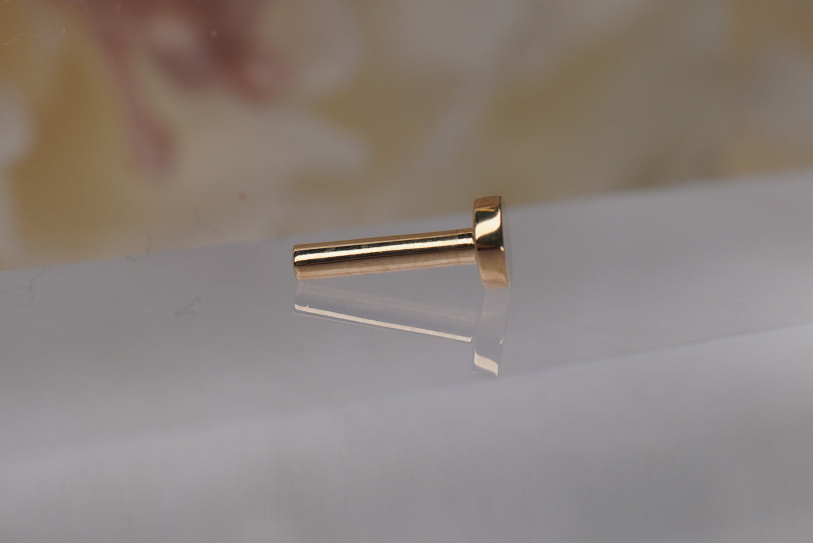 4mm Gold Threaded Labret Post
