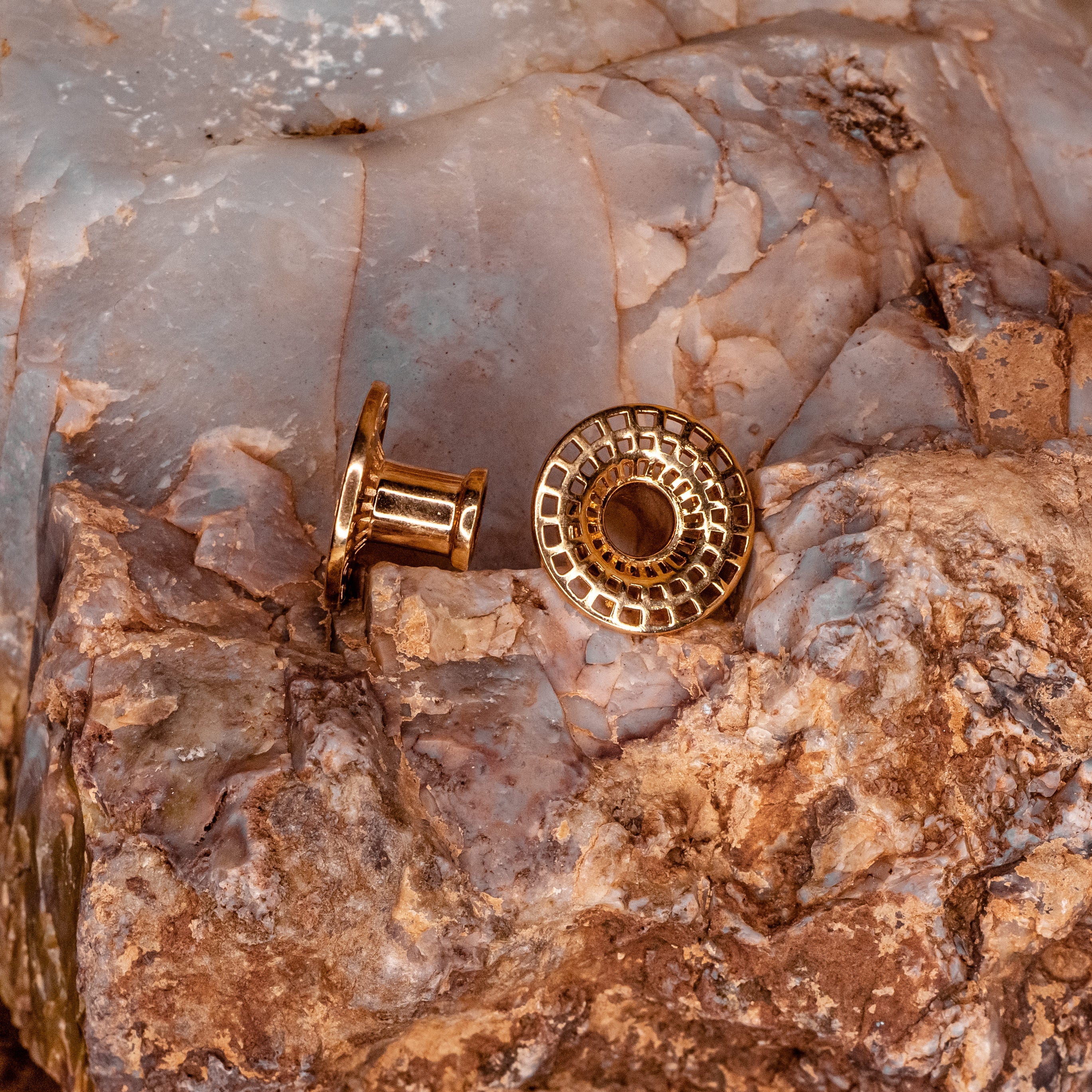 Black Hole-Rose Gold Plated- 2g ID 0g OD