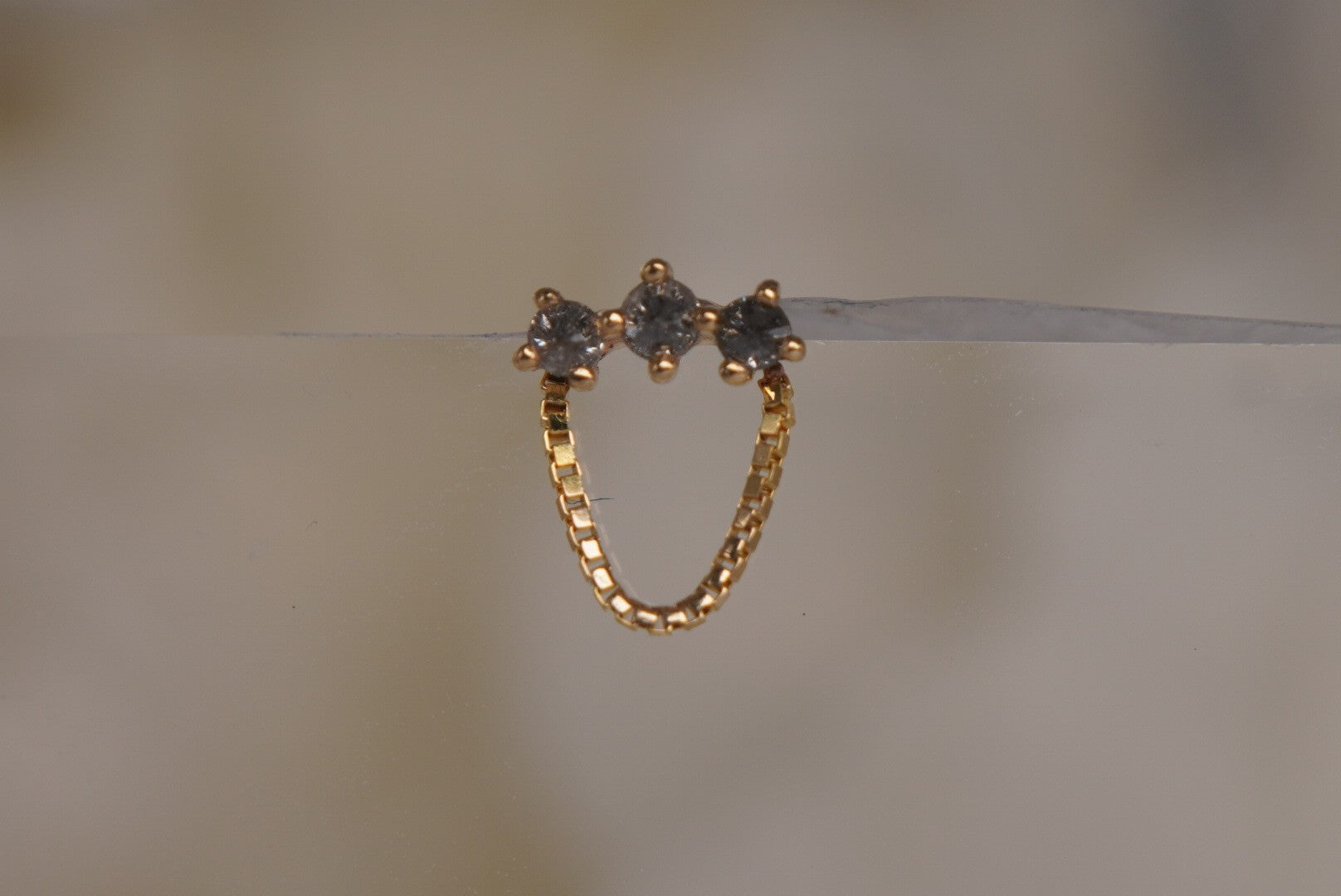 Halston- with Reverse Set Grey Diamonds