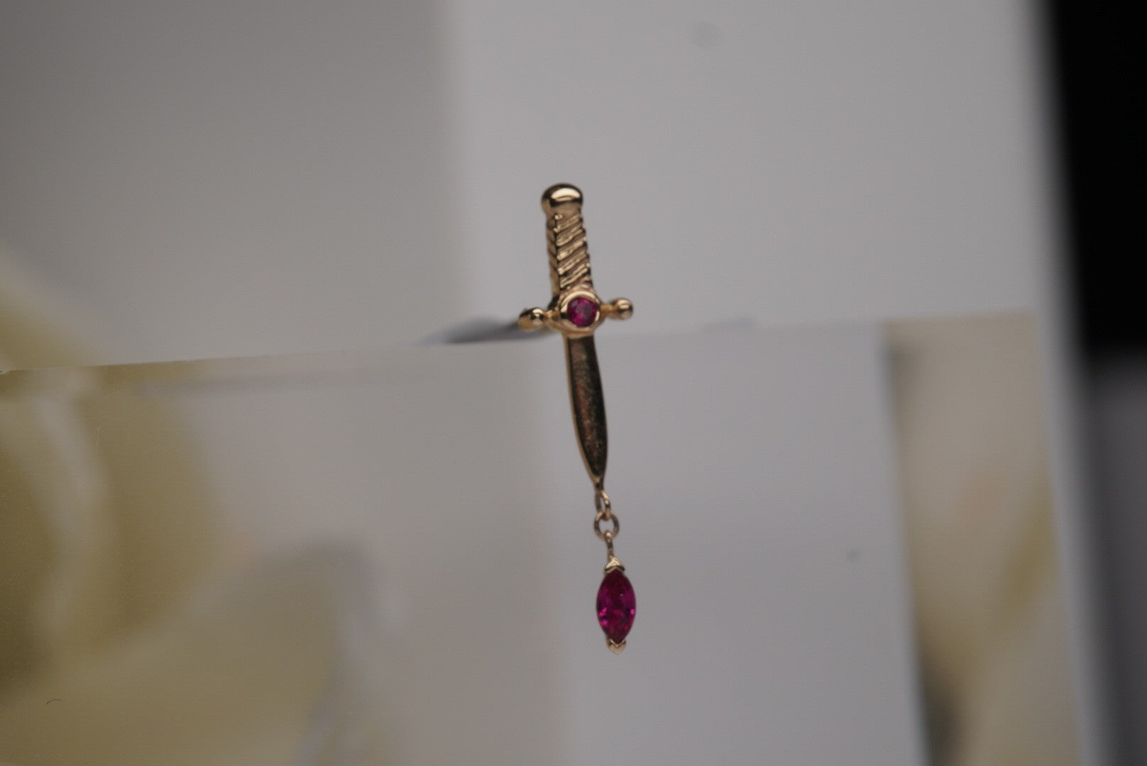 Kiss of Death in Yellow Gold with Genuine Rubies