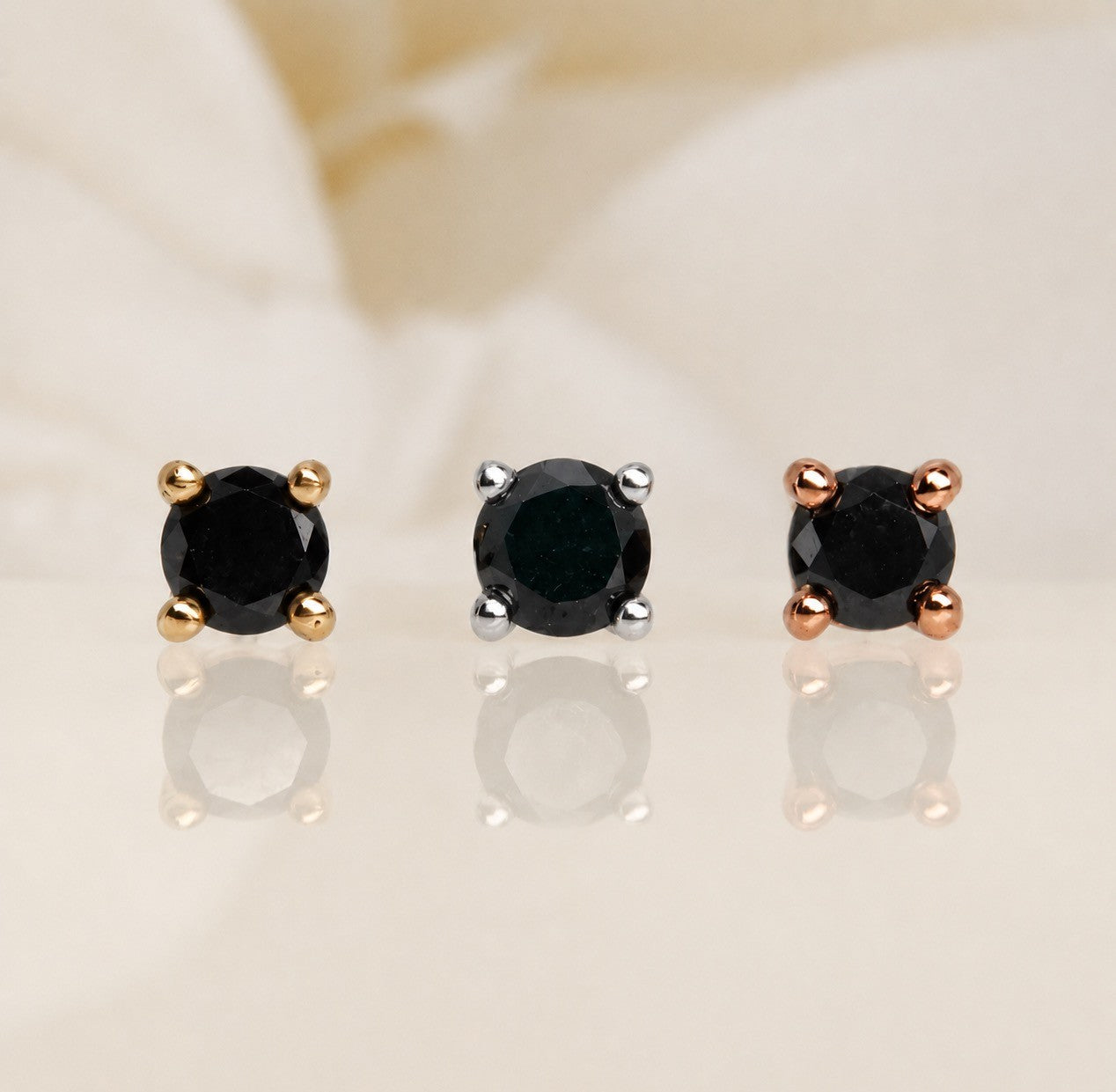 Prong with Black GENUINE DIAMONDS