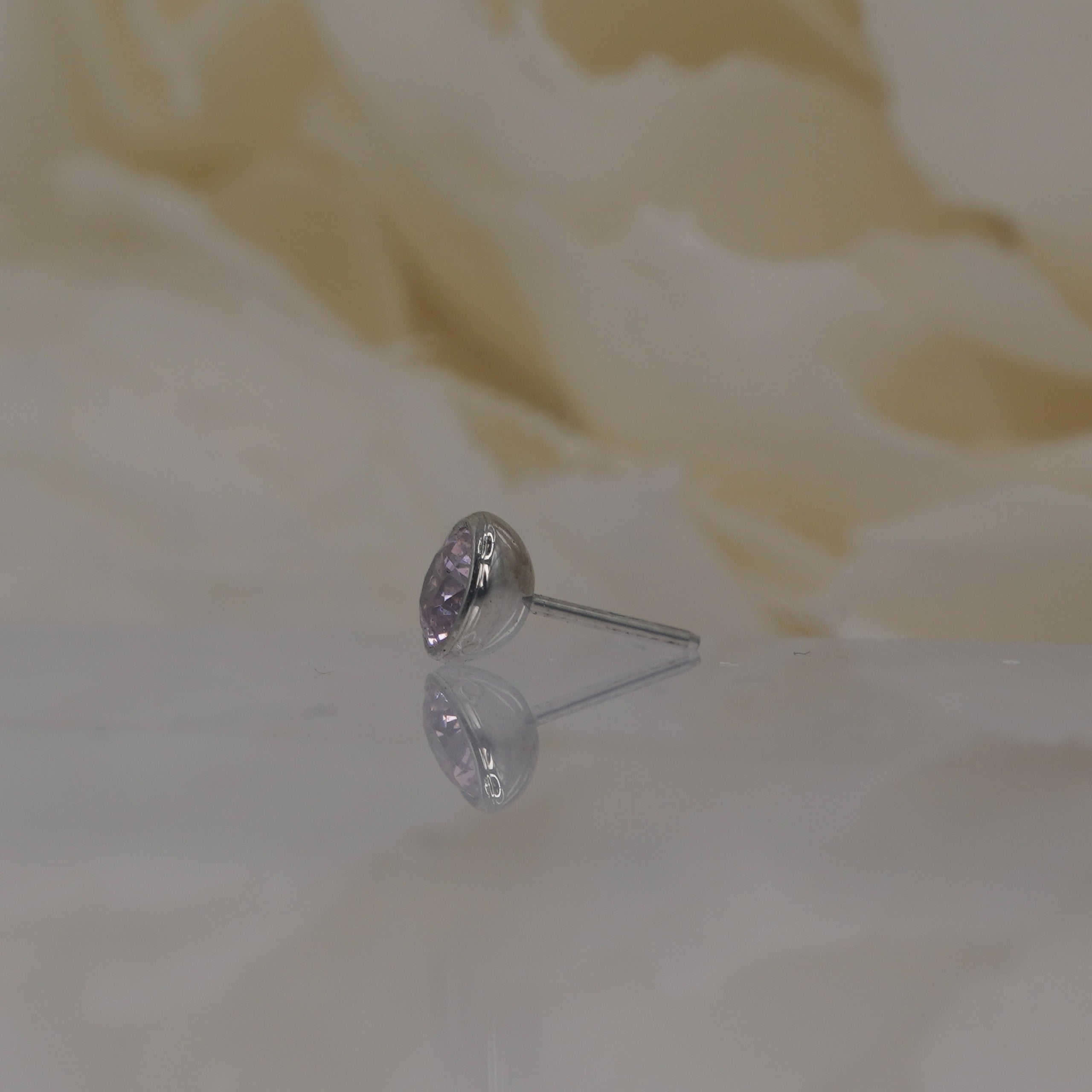 Round Bezel - Pink Crystal