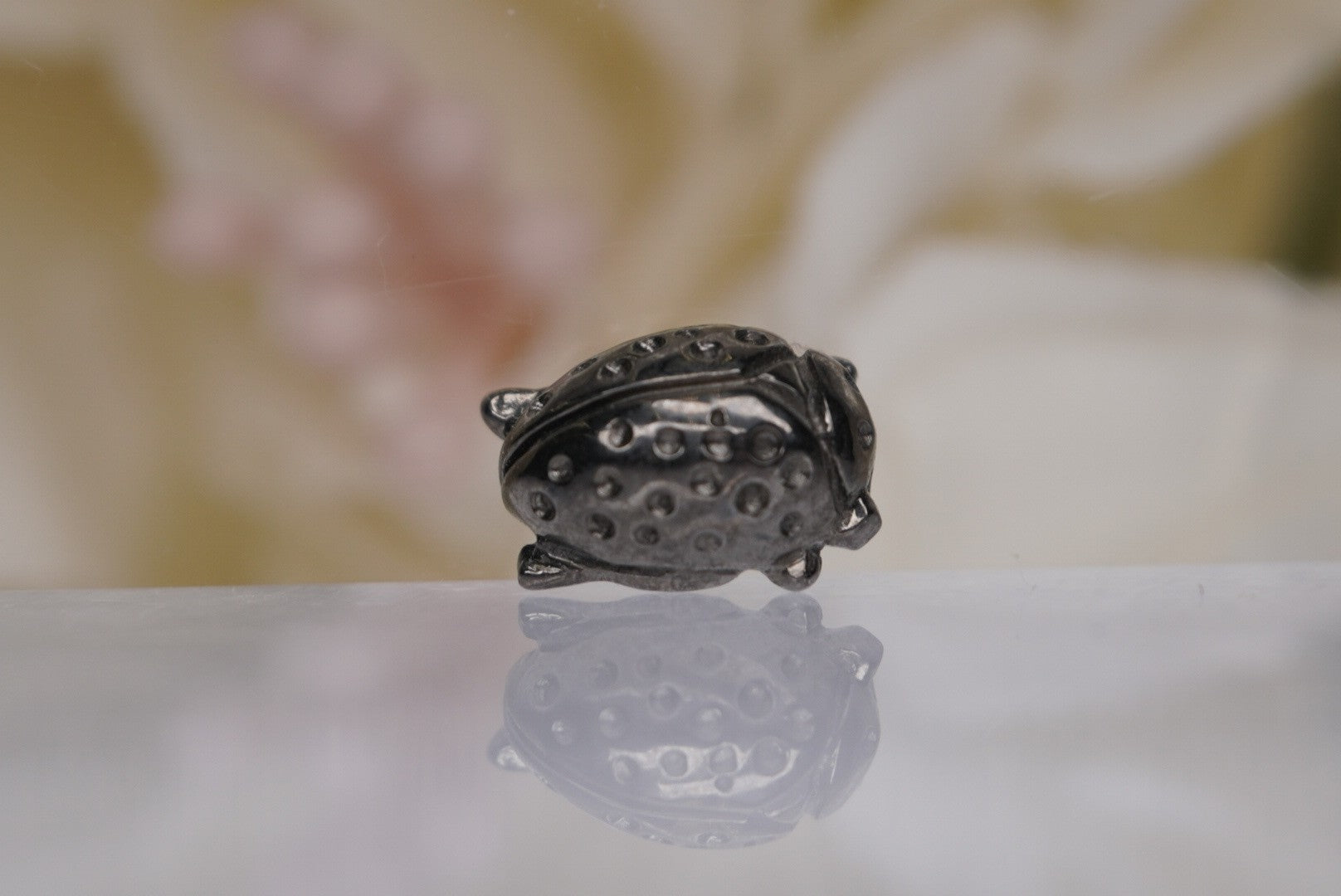 Lady Bug in Black Rhodium