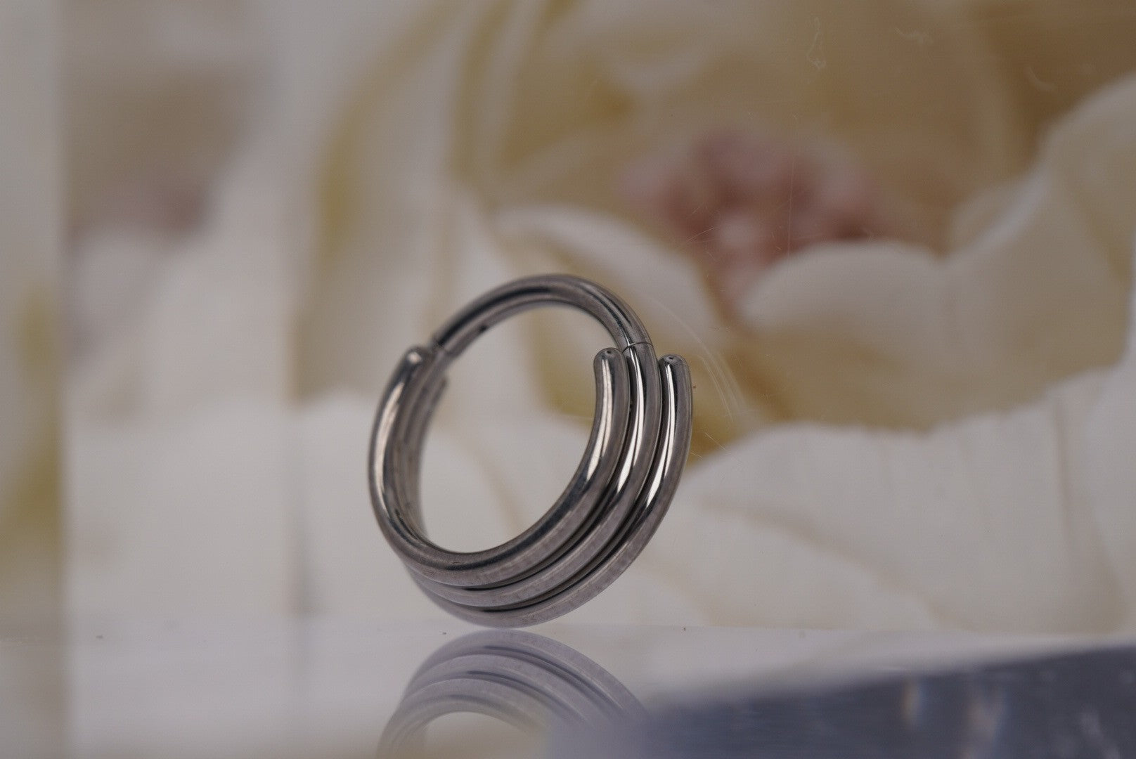 Triple Stack Clicker in Titanium