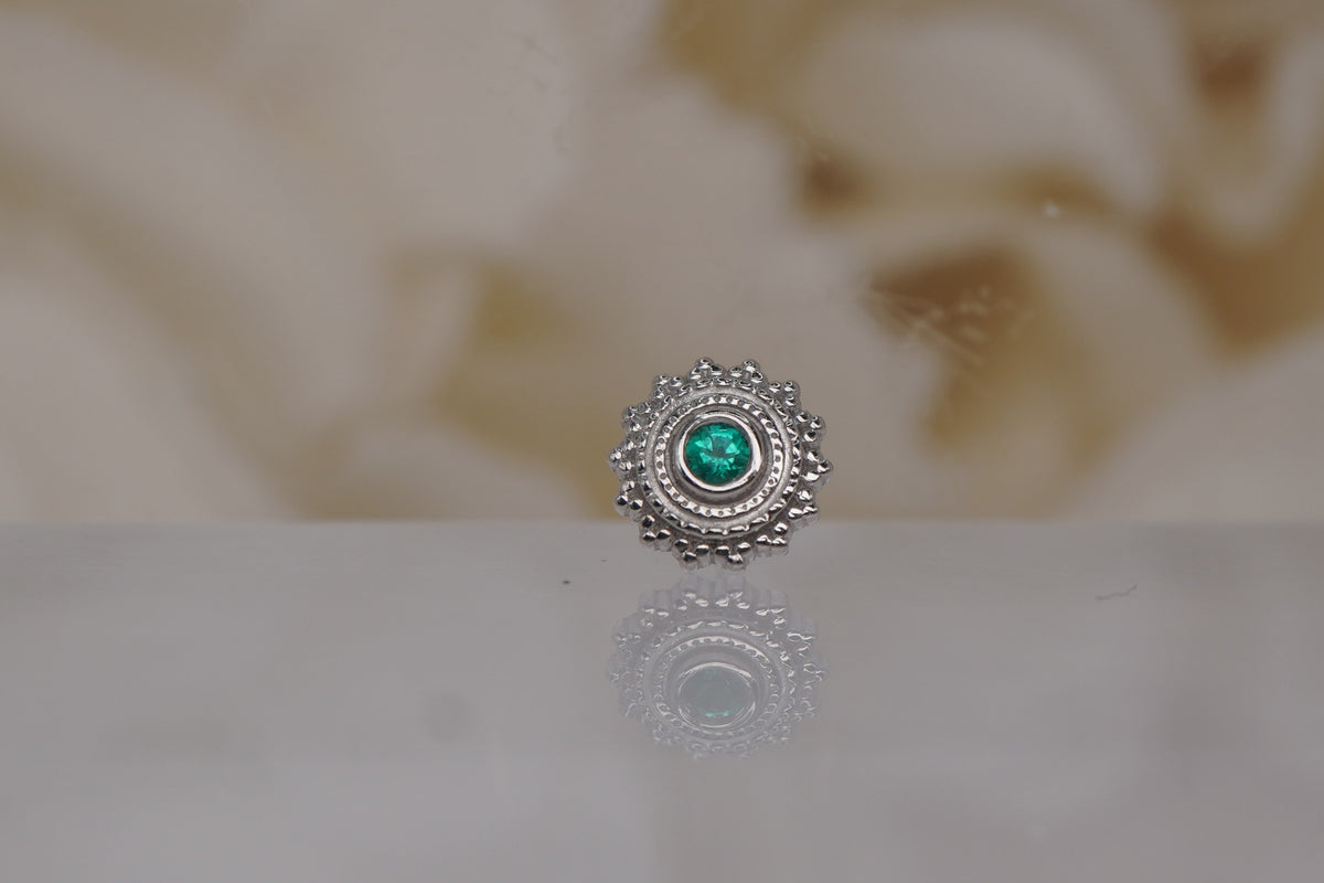 Round Afghan 4mm with Genuine Stones