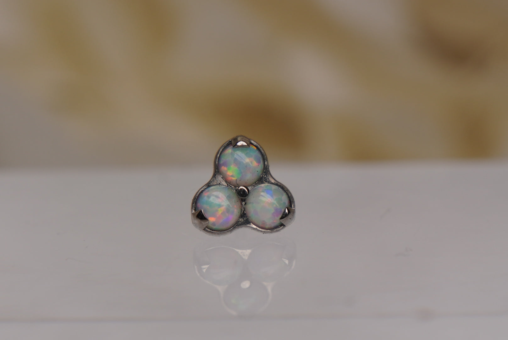 Trinity- White Opal