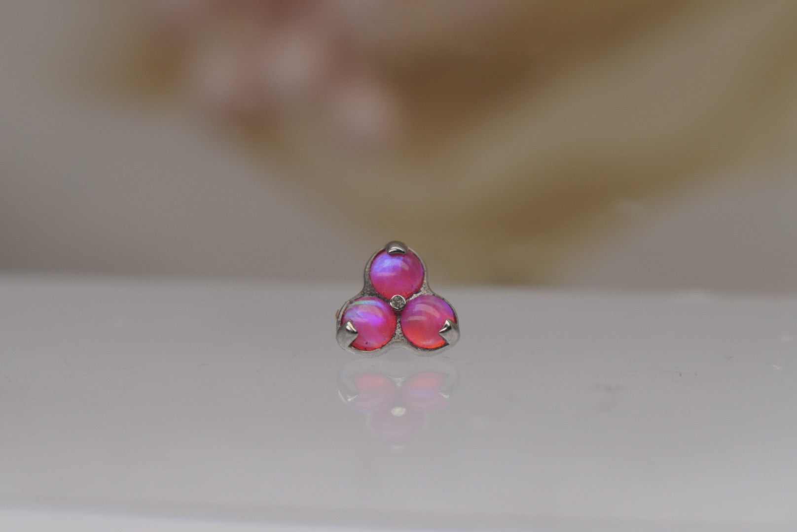 Trinity- 4mm (Pink Opal)