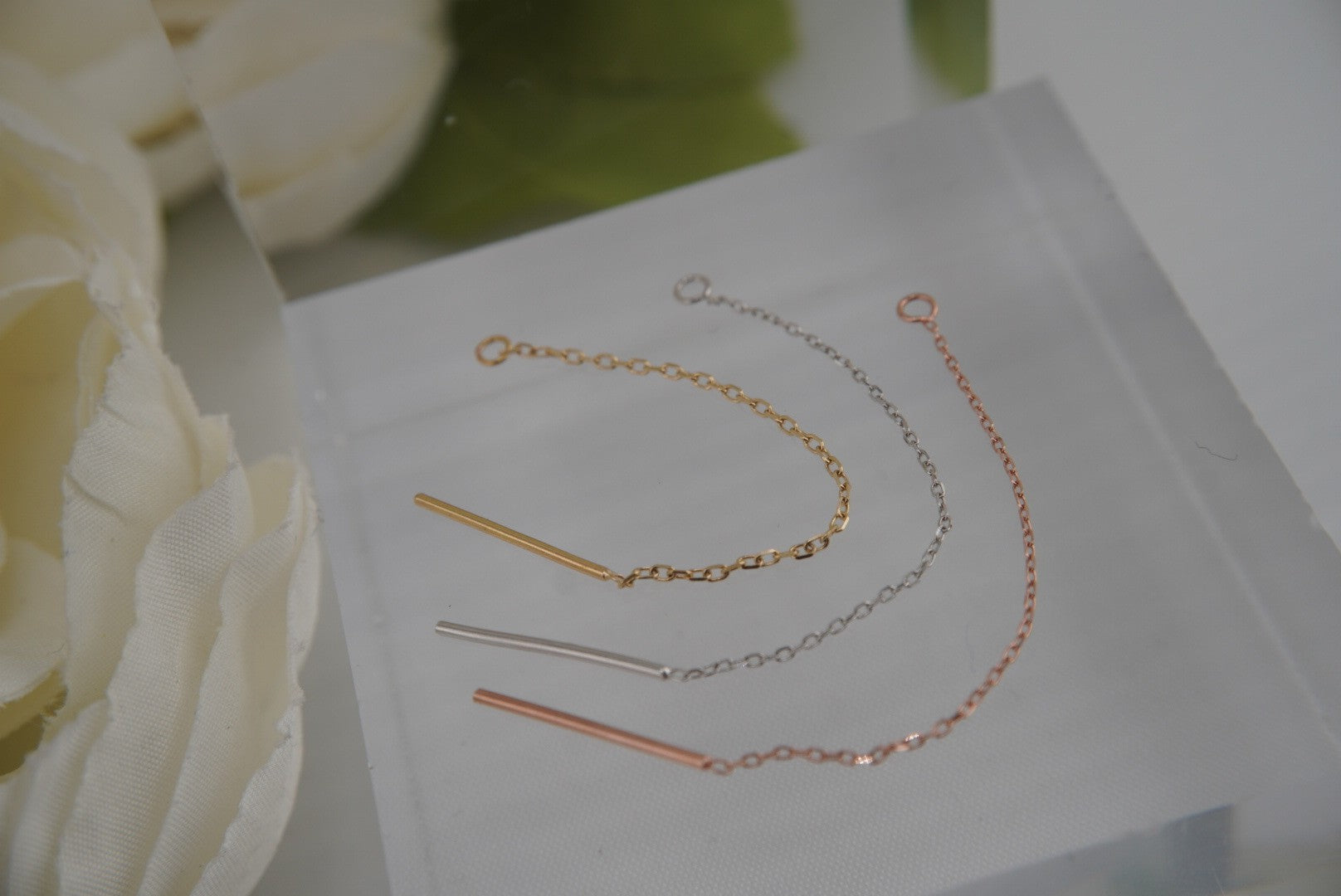 Gold Cable with Jump Ring