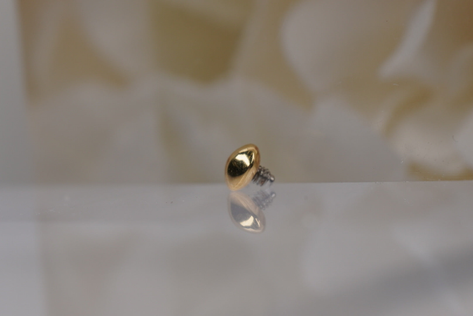 3mm Yellow Gold Dome