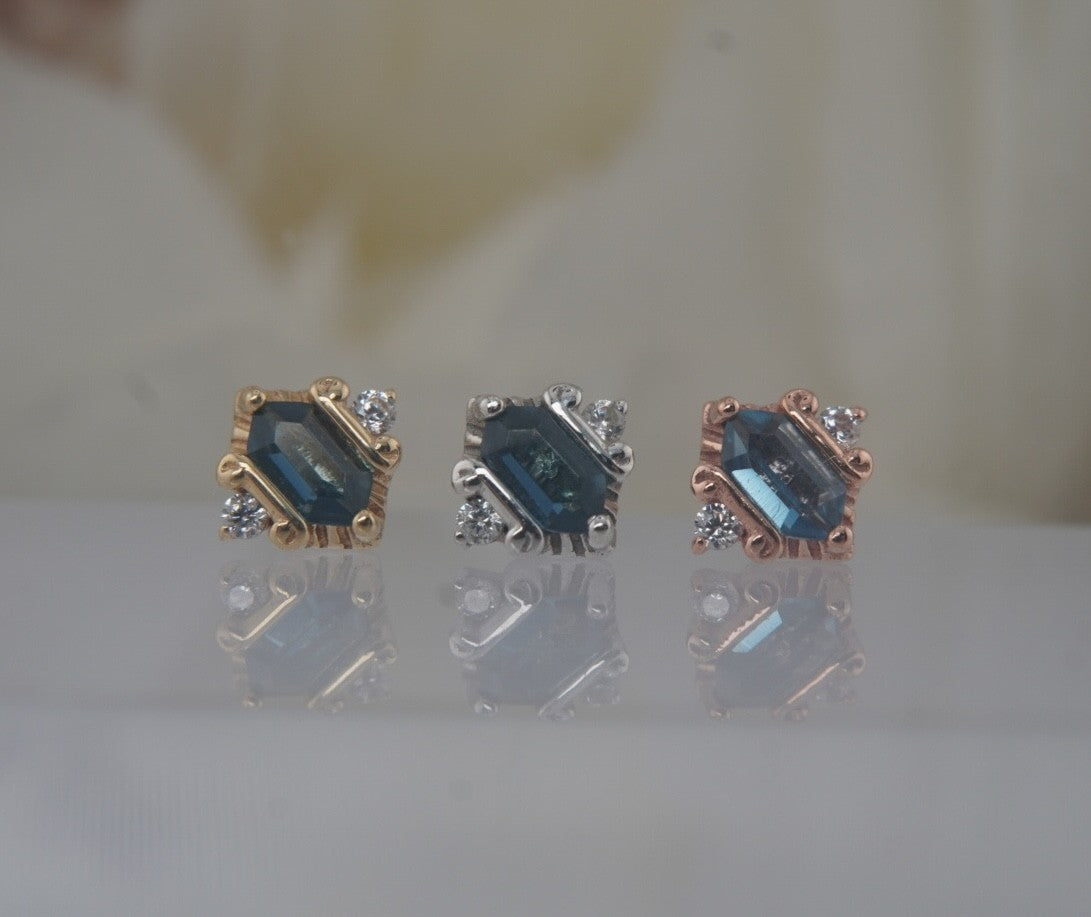 Reyna with London Blue Topaz