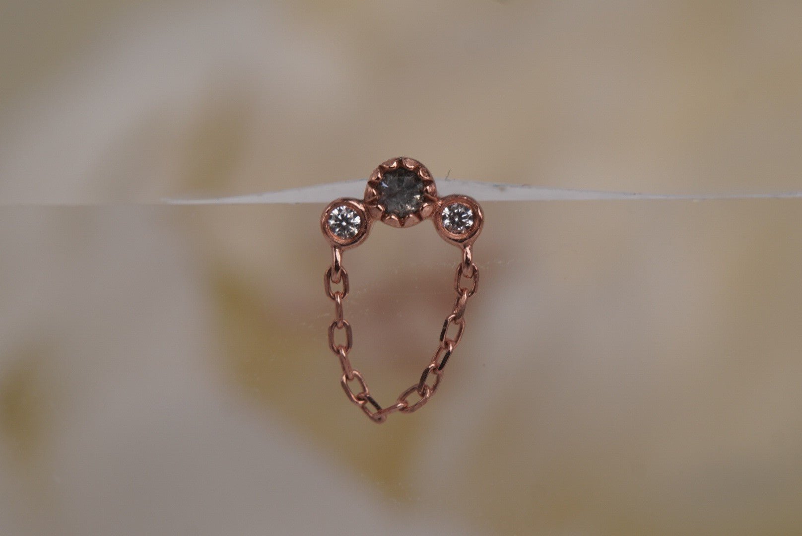 Halston- with Grey Diamonds & White Sapphires