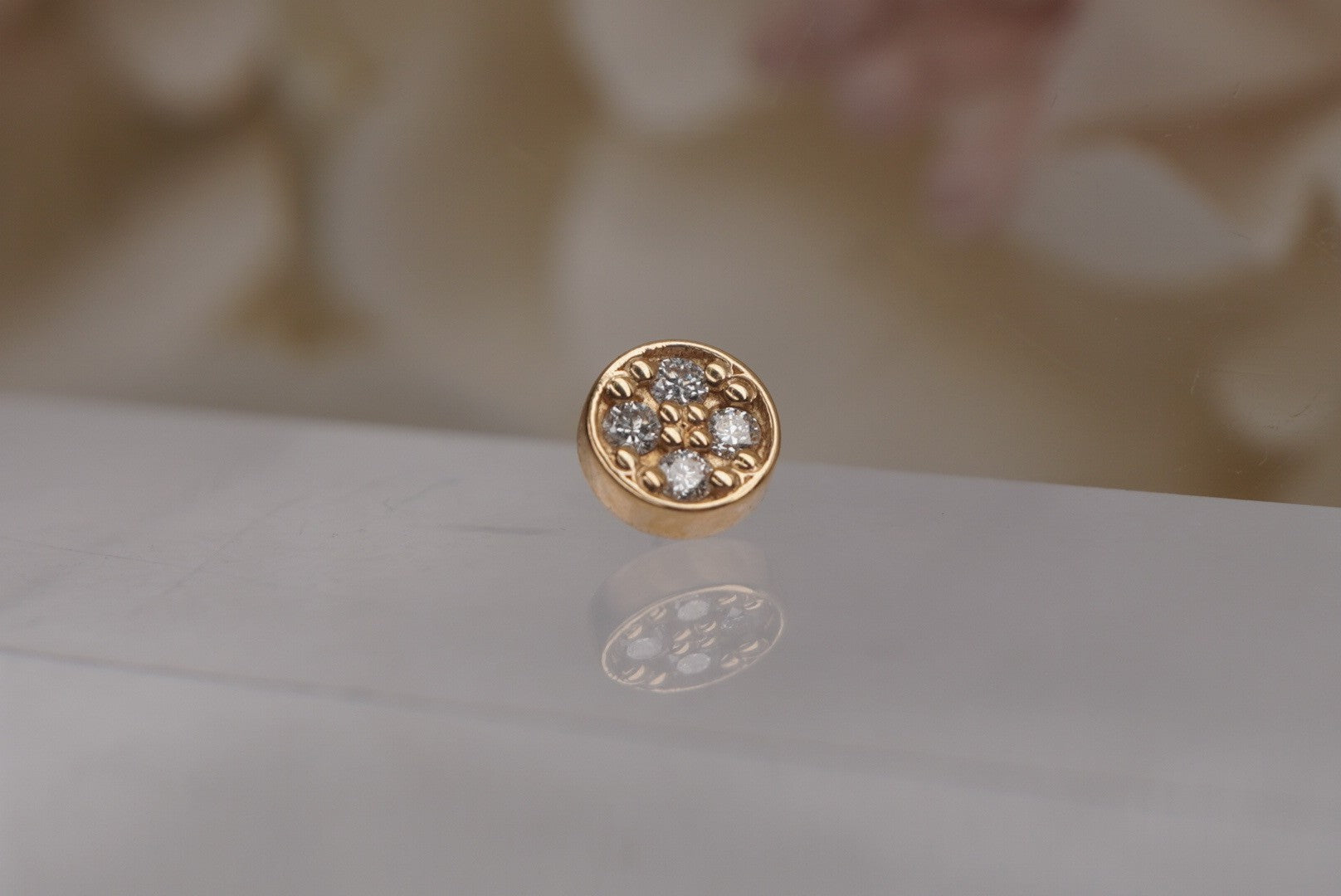 4mm Micro Pave Discs-GENUINE DIAMONDS