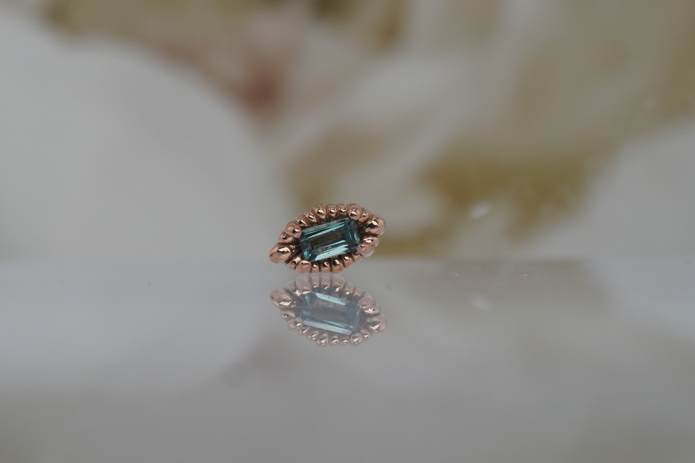 Melange Baguette with Montana Sapphire