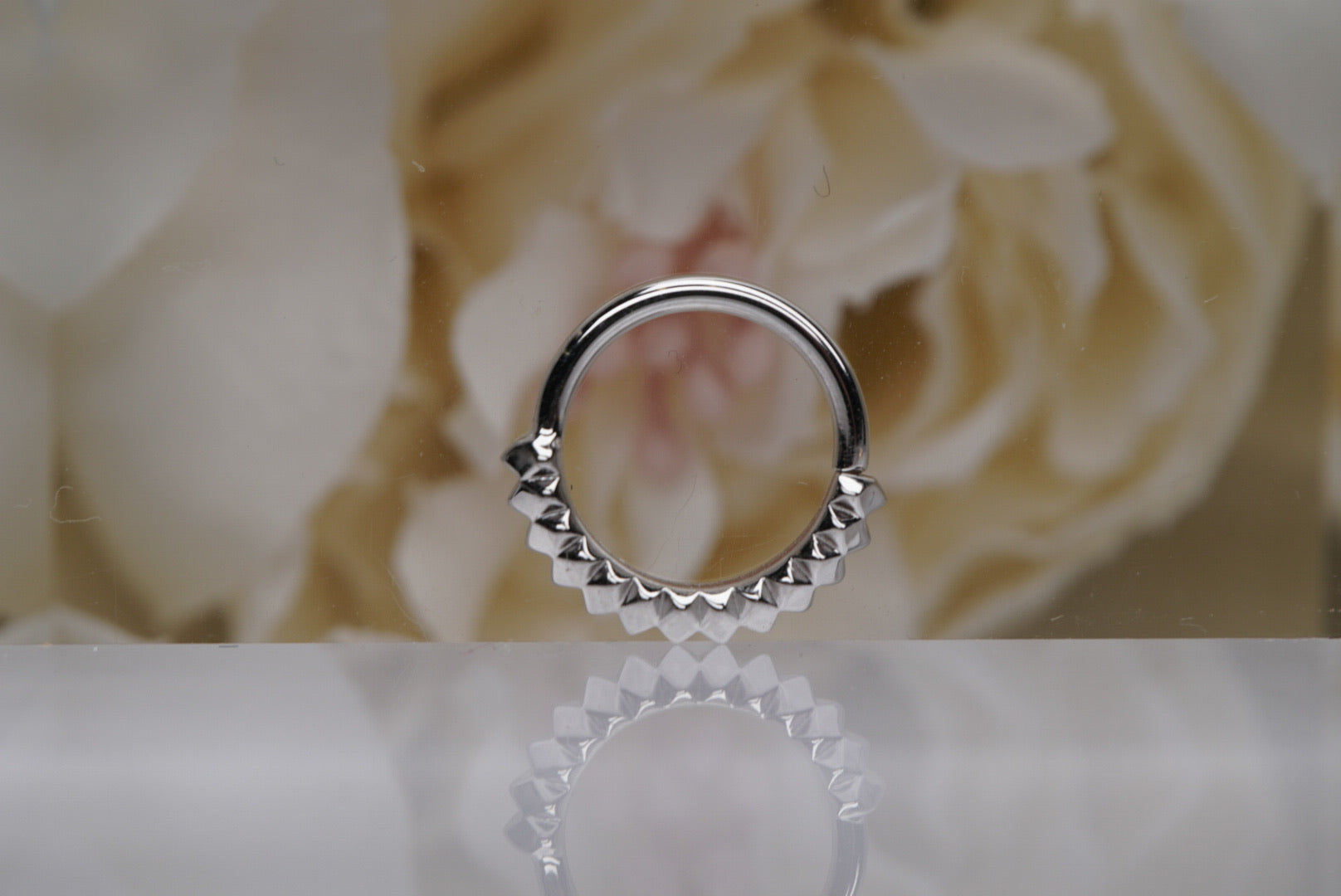 Petite Carbonado Seam Ring
