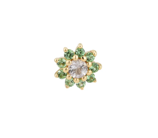 Eloise Flower with Tsavorite