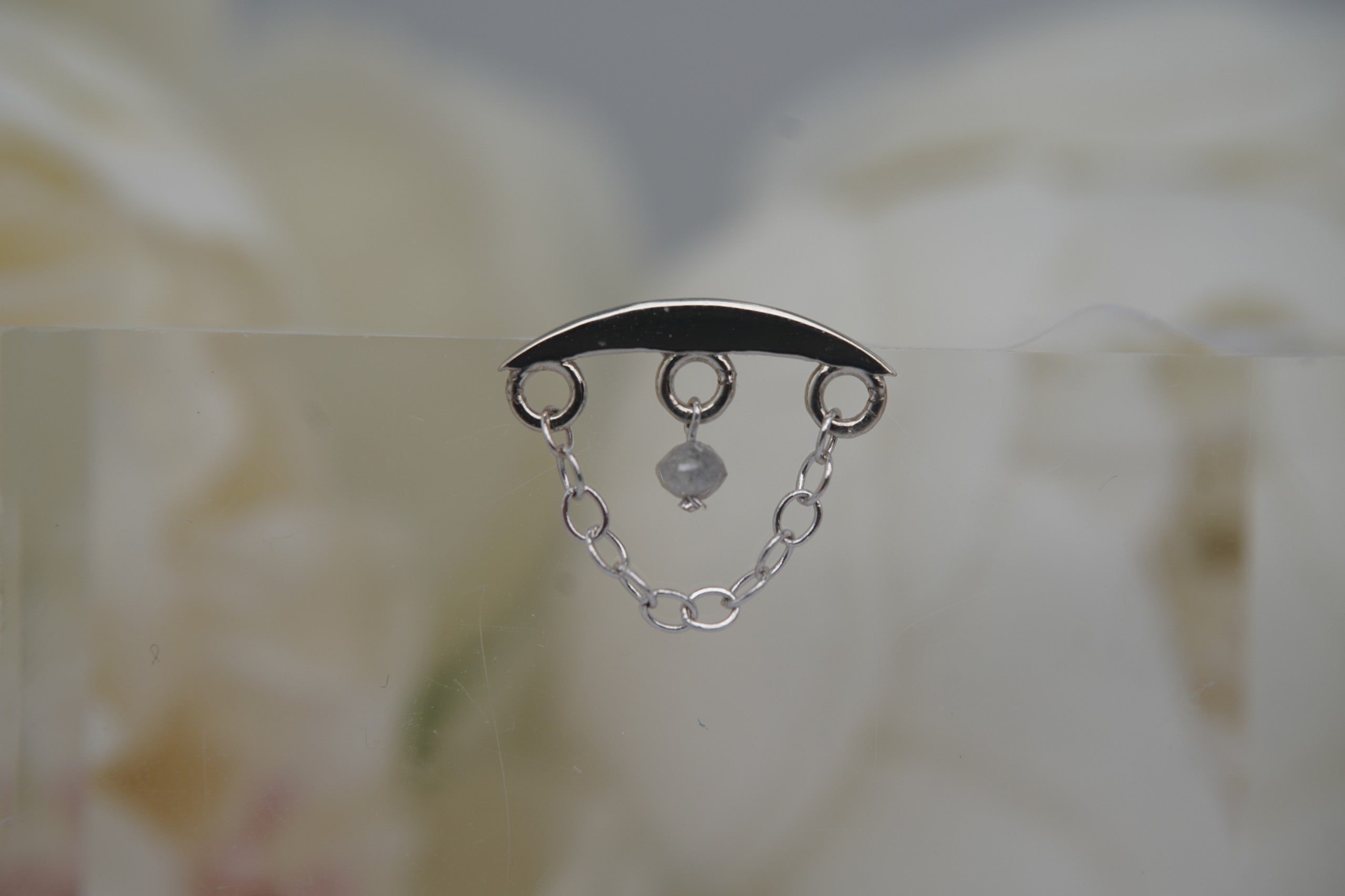 Hidden Helix with Raw Grey Diamond