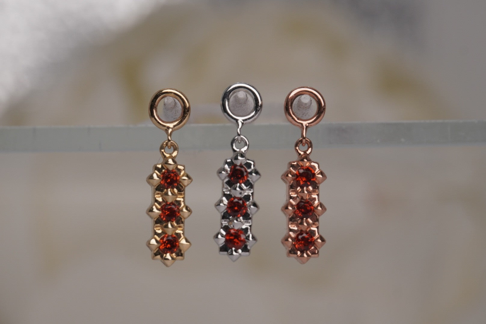 Stargazer Pendant with Garnet