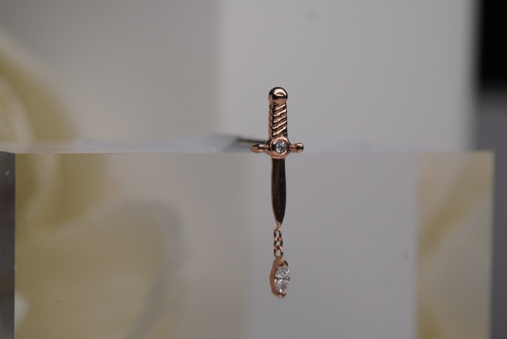 Kiss of Death in Rose Gold with GENUINE DIAMONDS