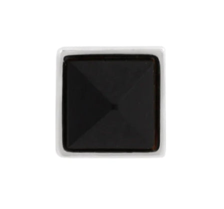 Pyramid Bezel Reverse Set in Black Agate