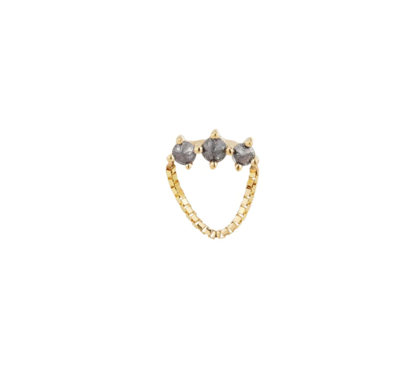 Halston- with Reverse Set Grey Diamonds