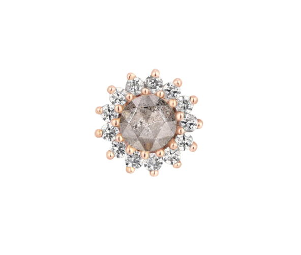 Delphine with Grey Diamonds & White Sapphires