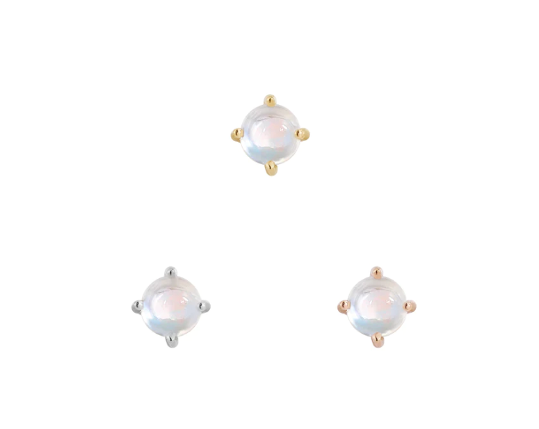 Rainbow Moonstone Prong