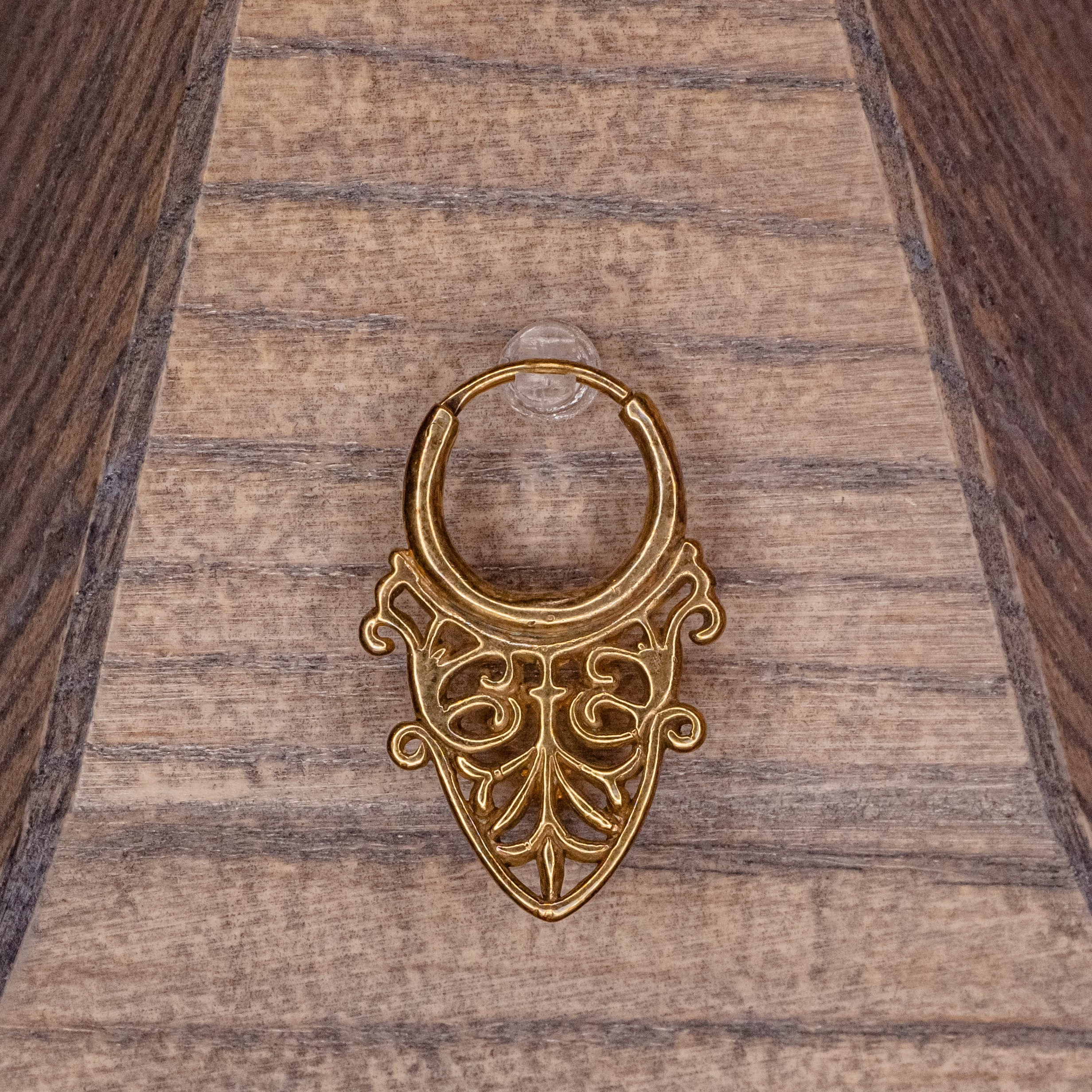 Maori de Maske Clicker - 146g 7/16" - Yellow Gold Plated