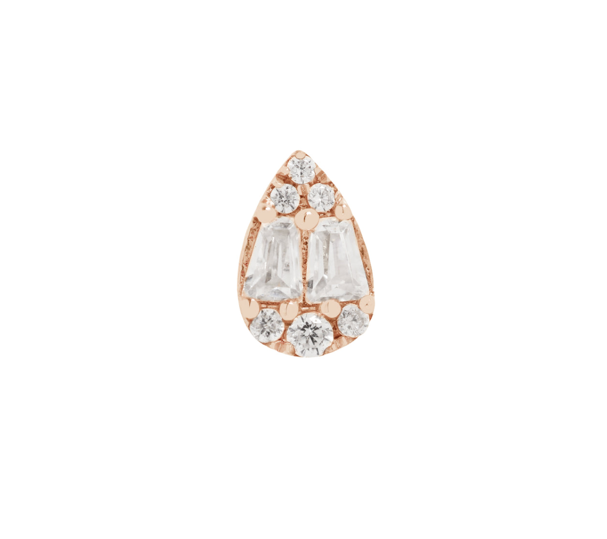 Buddha Jewelry 14k Gold "Virtue" with crystal stock image RG