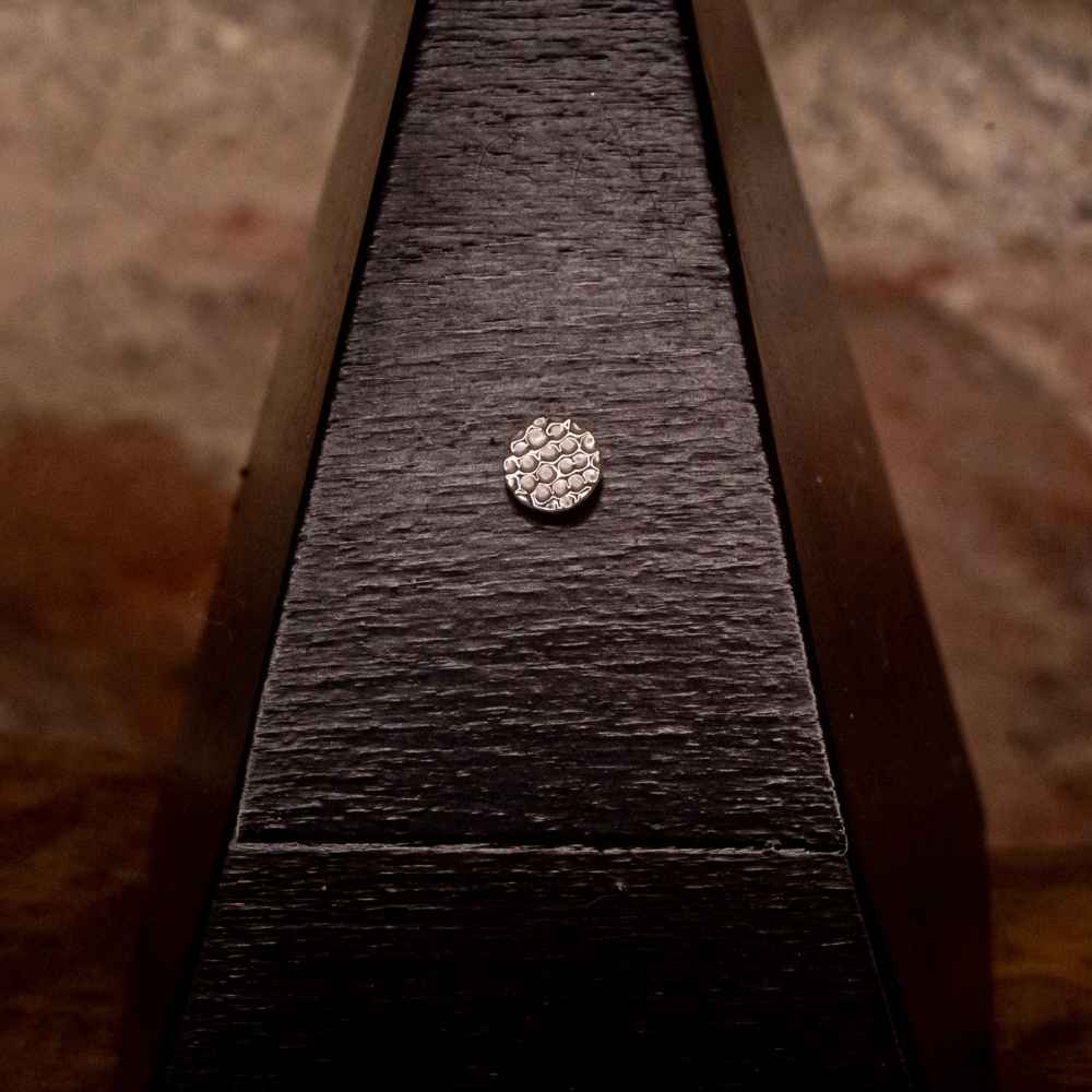 4mm Gold Hammered Disc