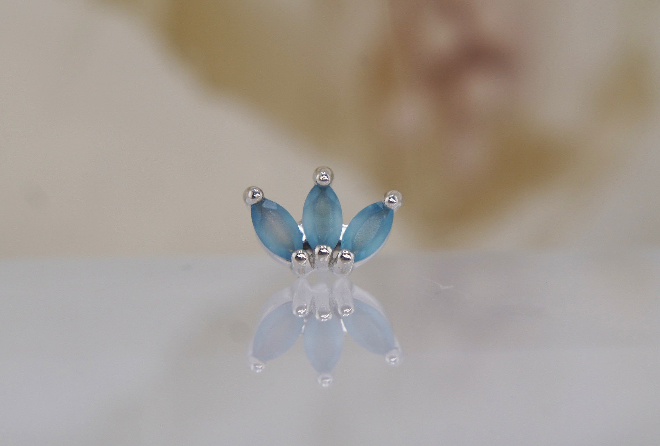 Mini Moet with Sandblasted London Blue Topaz