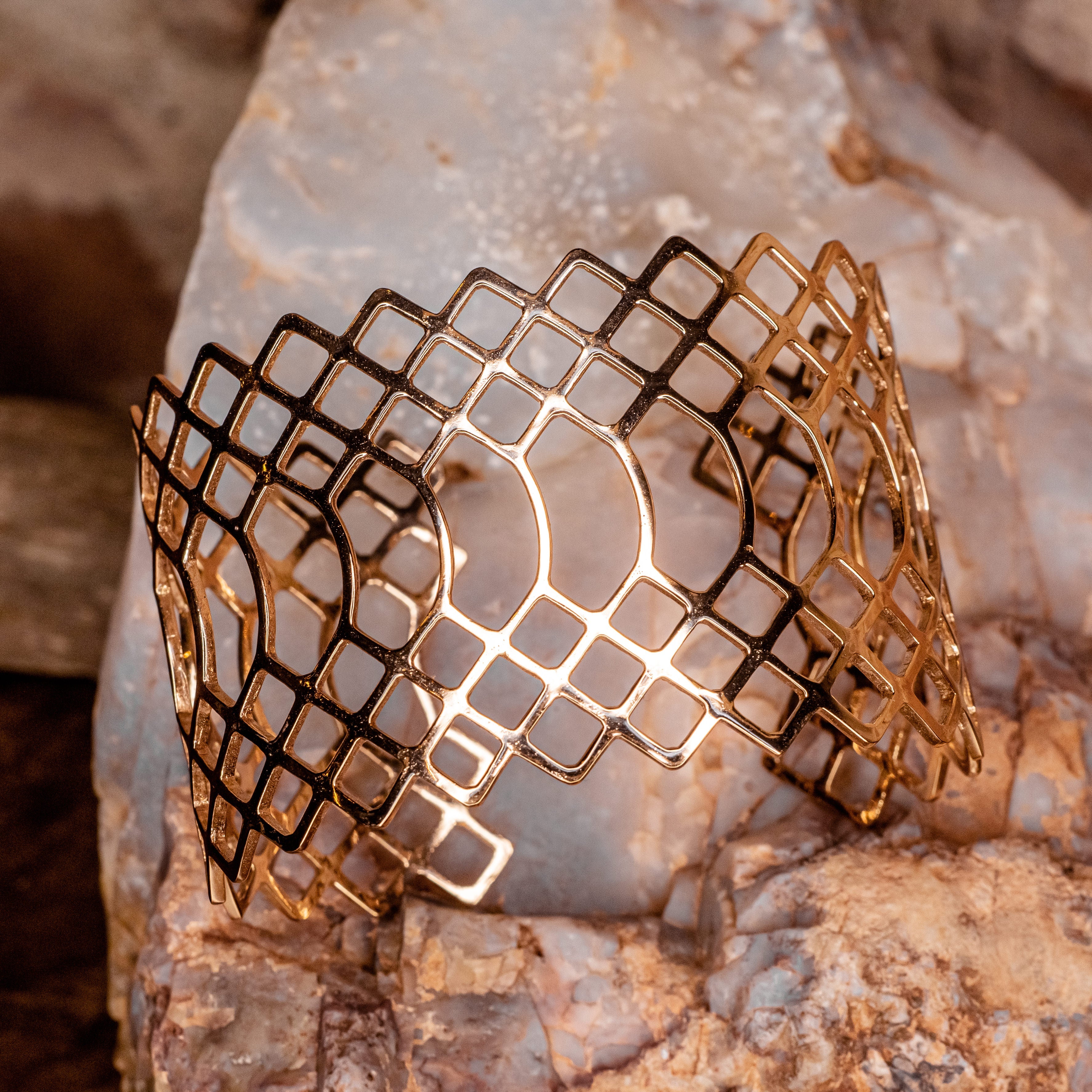 Snakeskin Bracelet- Rose Gold Plated