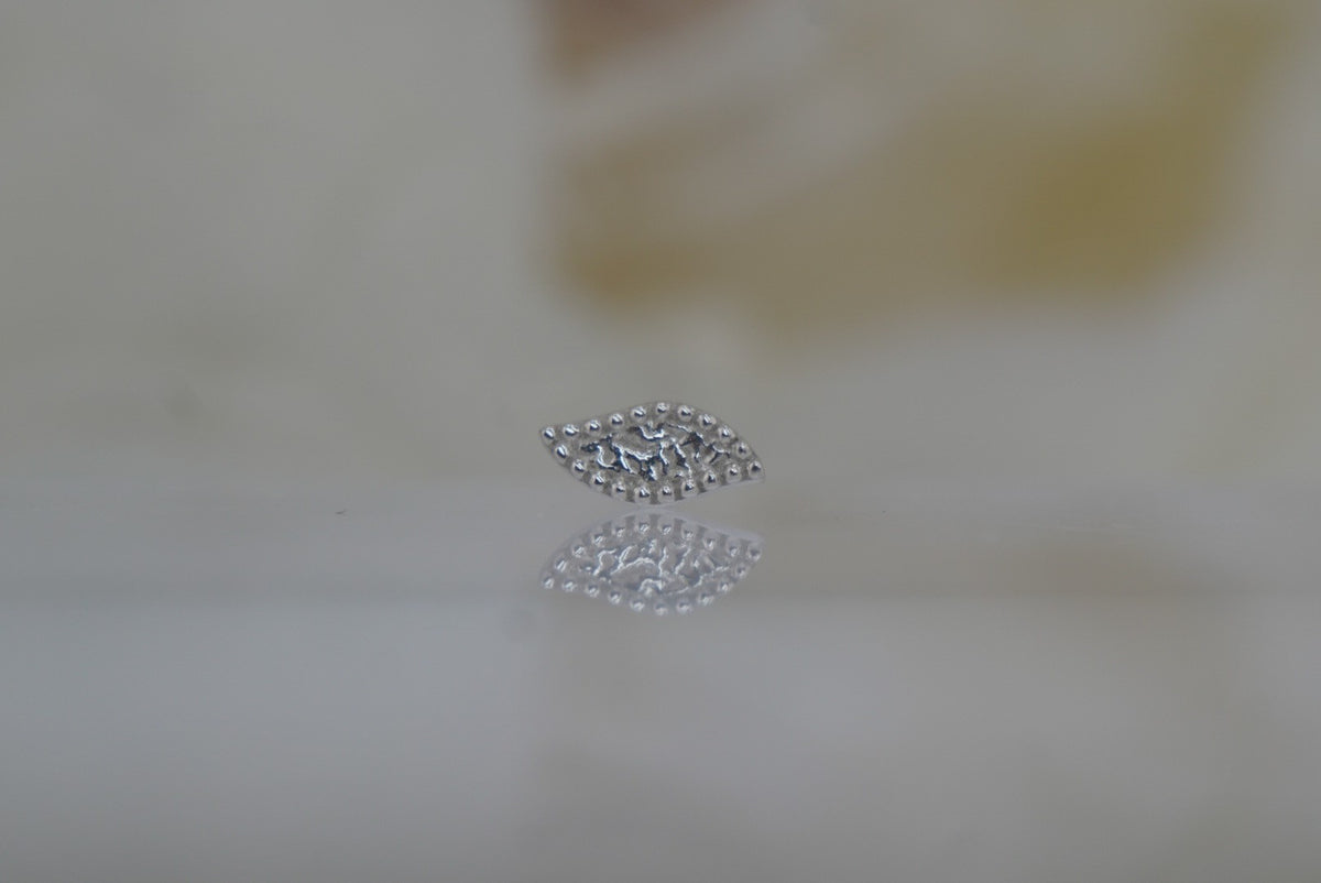 Buddha Jewelry Organics 14k "Wisp" THREADLESS in yellow gold white gold rose gold