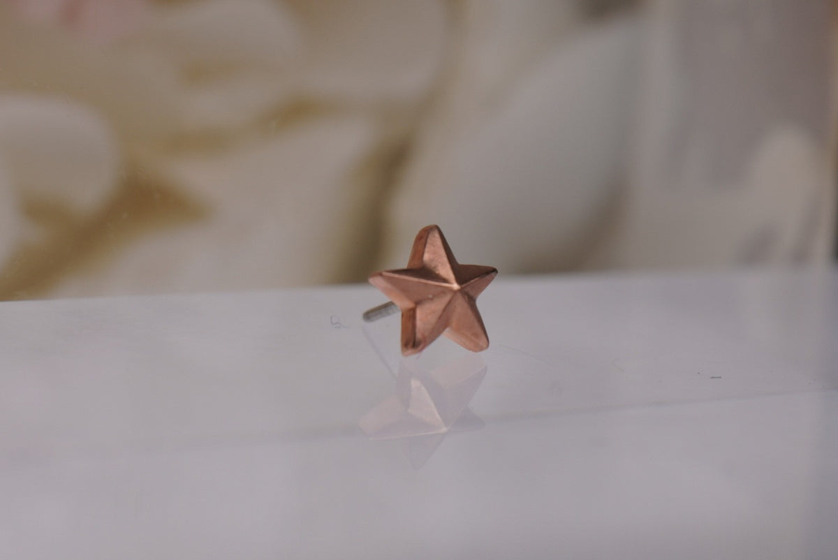 Threadless Yellow gold white gold rose gold