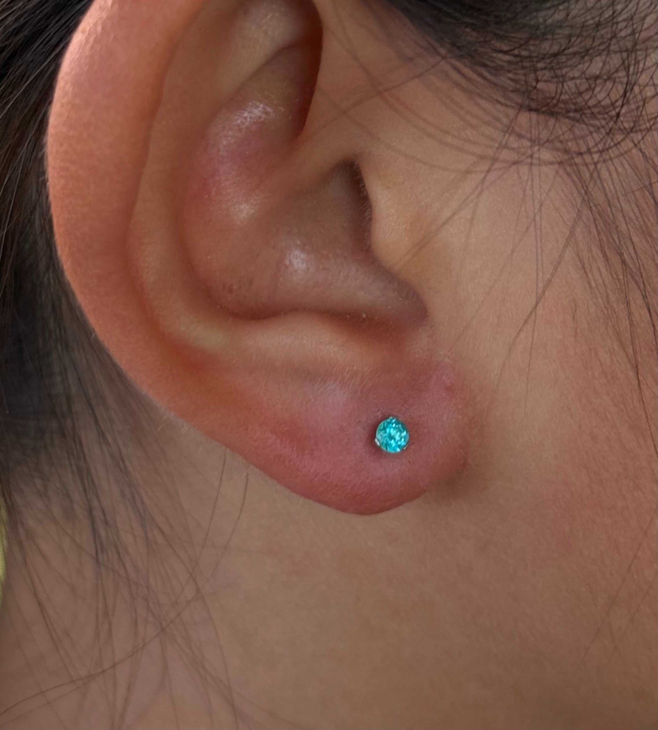 Mint Green Crystal- Prong