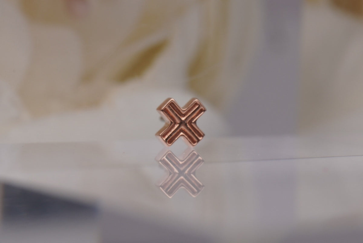 Tether 14k "Pillar" X Threadless Yellow gold white gold rose gold