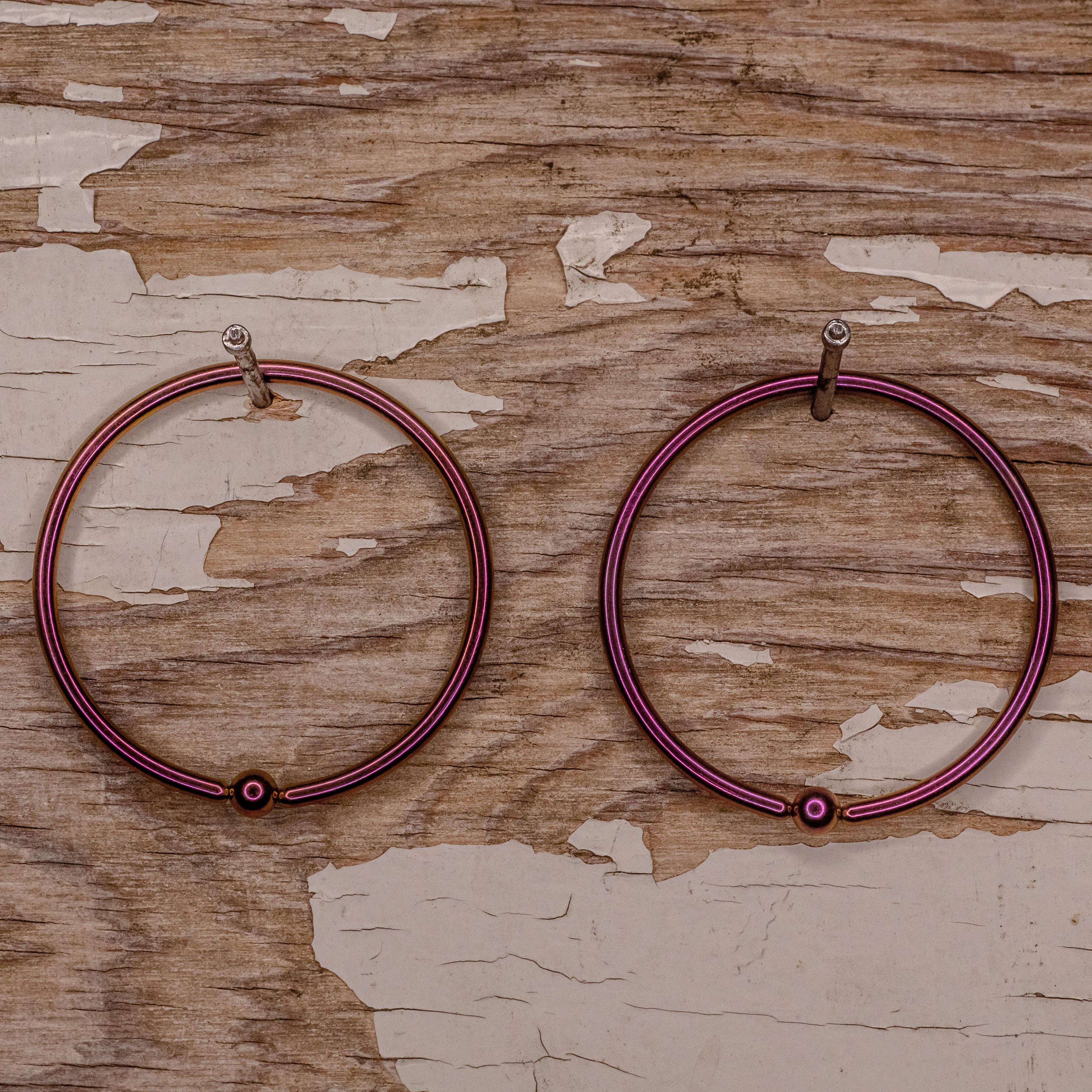 Anodized Titanium Hoop in 8g