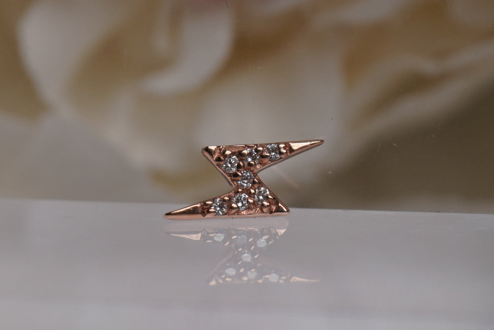 Lightning Bolt with GENUINE DIAMONDS