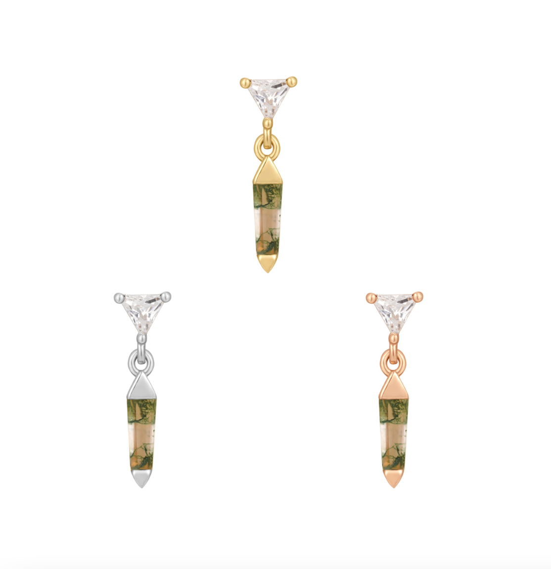 Savvy with Moss Agate