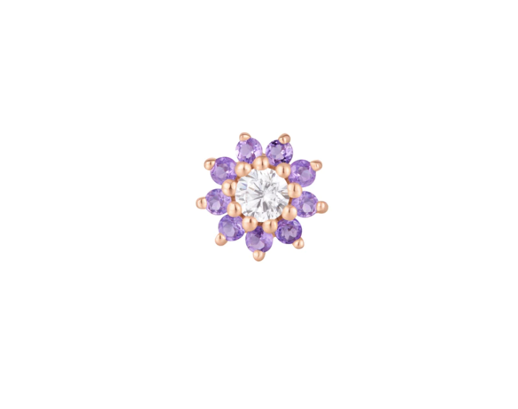 Eloise Flower with Amethyst