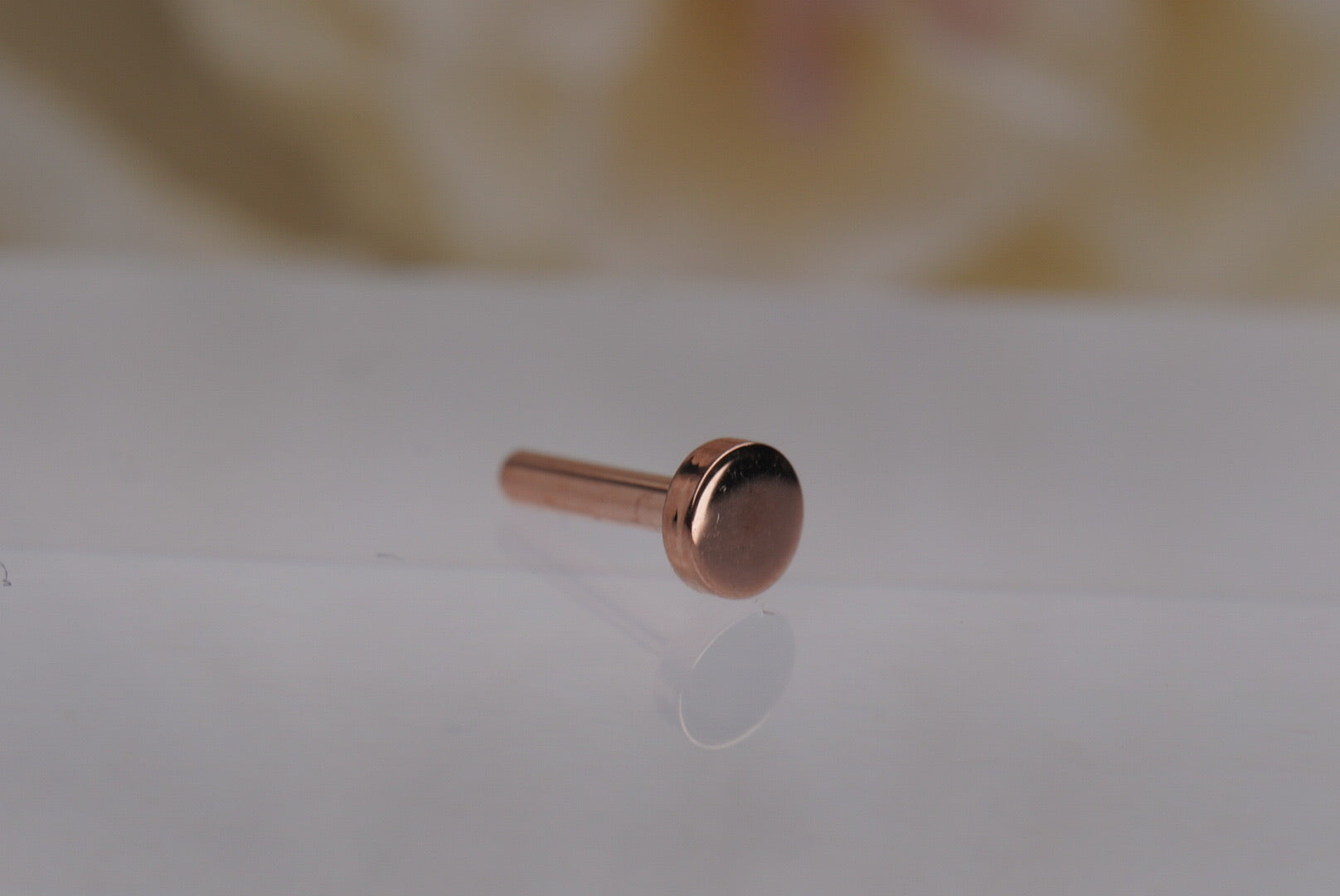 4mm Gold Threadless Labret Post