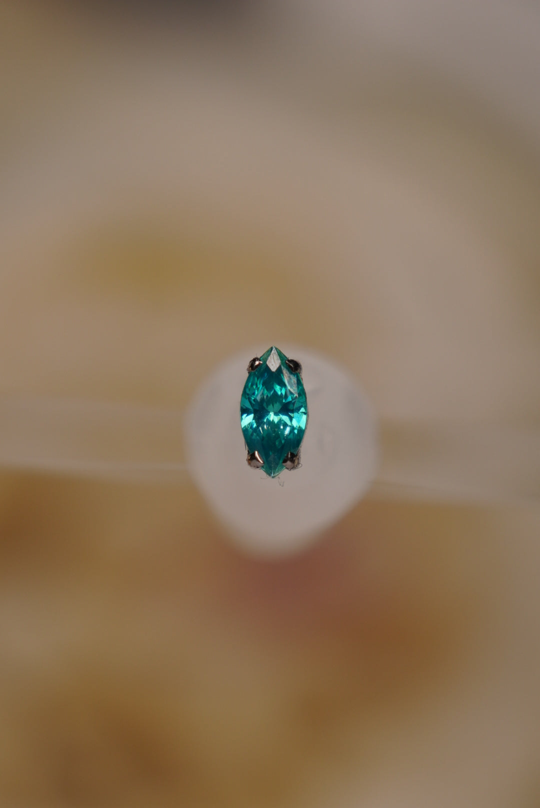 Mint Green Marquise Cut Prong in 16g