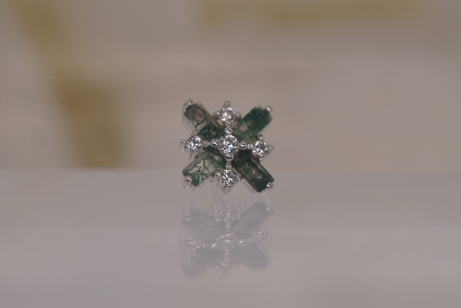 Covet with Moss Agate