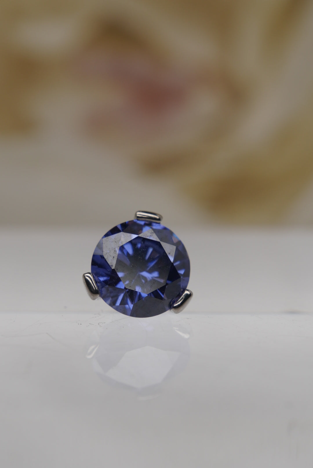 Tanzanite Crystal Prong-12/14g